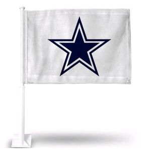 Navy Star Car Flag on White Background.  2